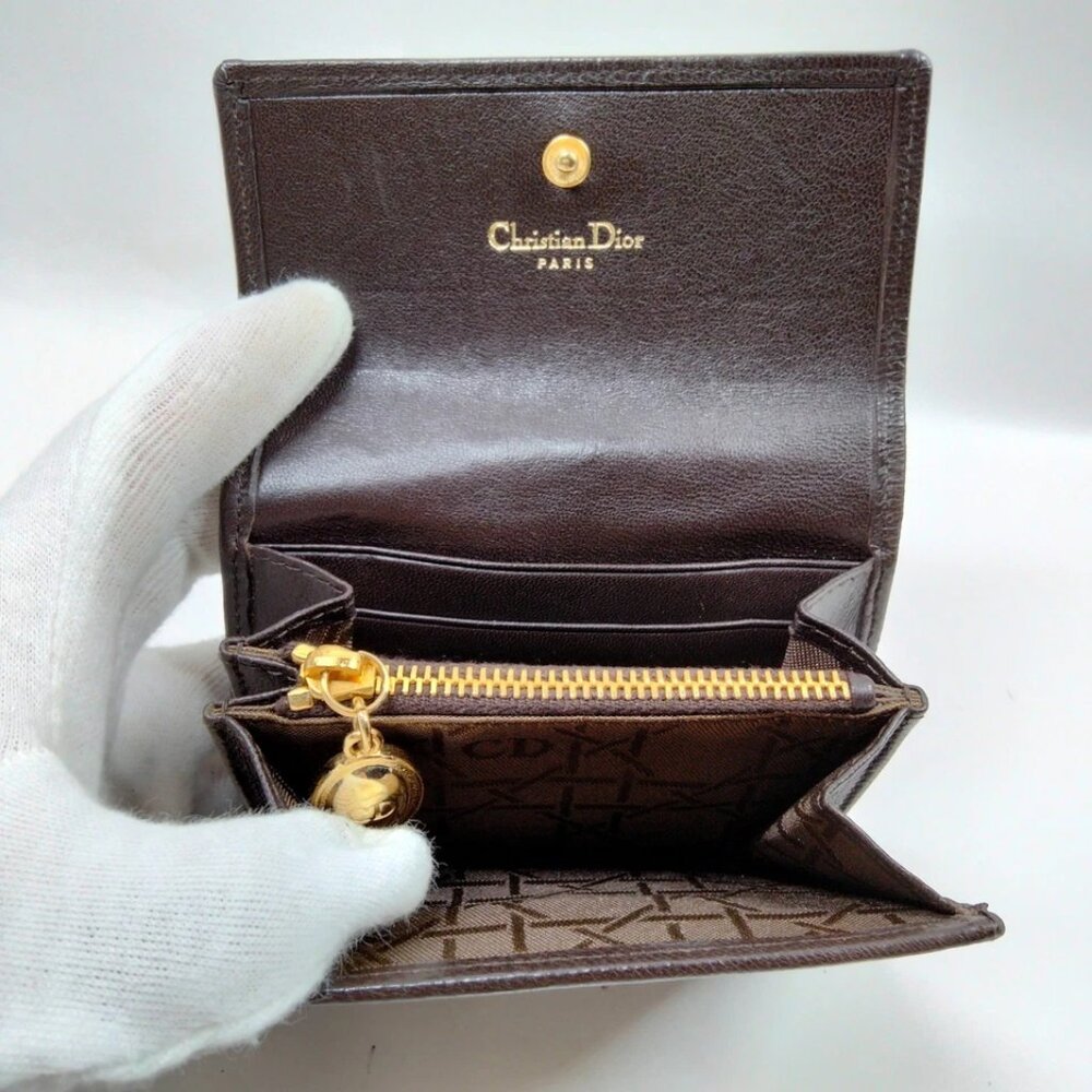 Christian Dior Wallet Brown Leather 180-081825 - Picture 5 of 9